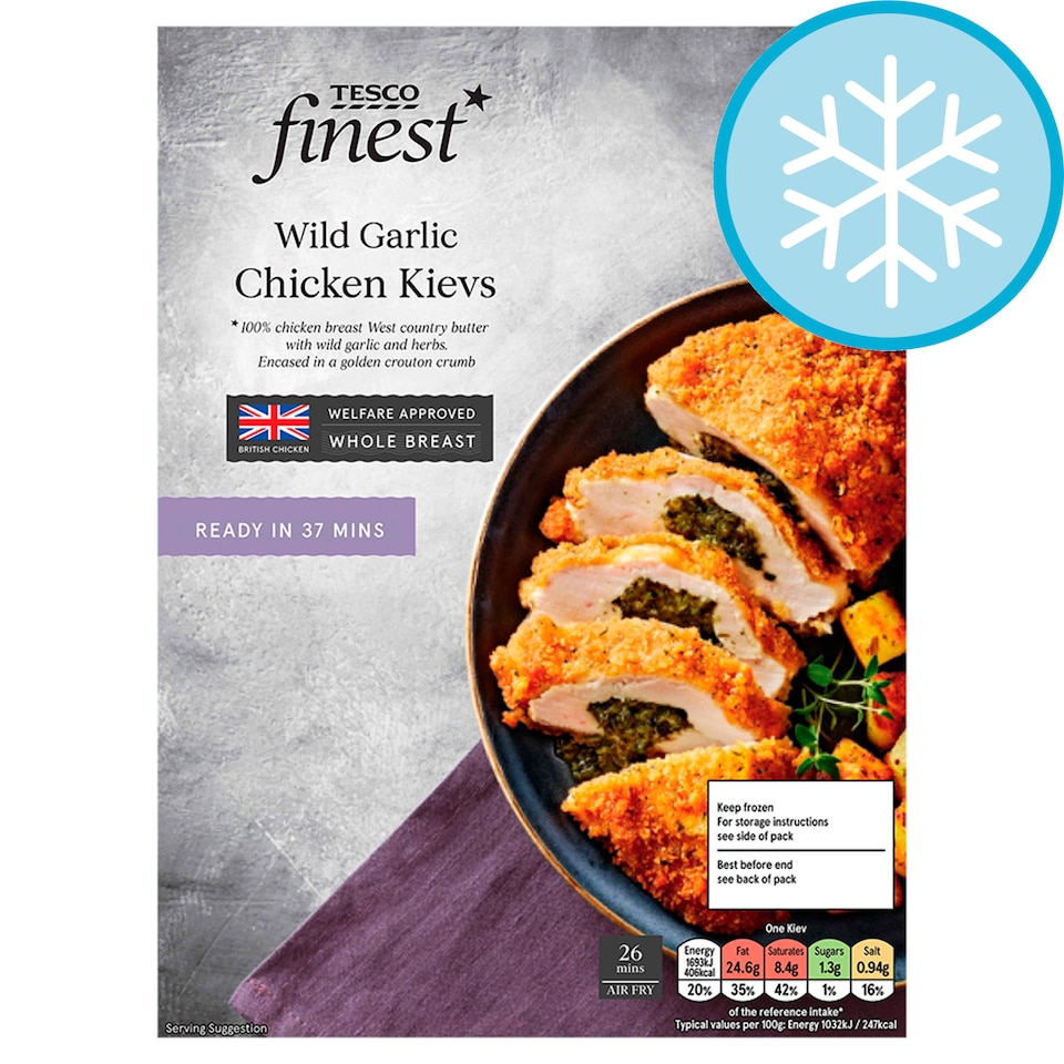 Tesco Finest Wild Garlic & Herb Kievs 350g 
