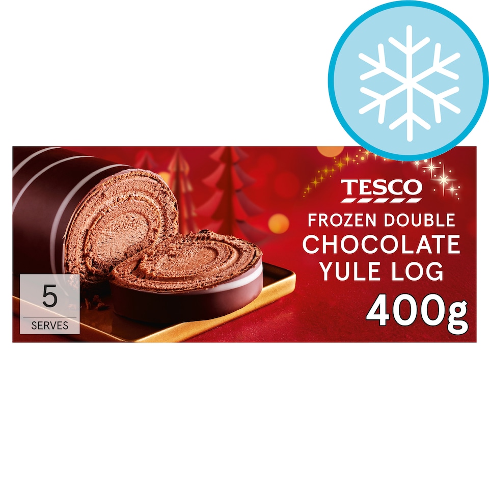Tesco Double Chocolate Yule Log 400G