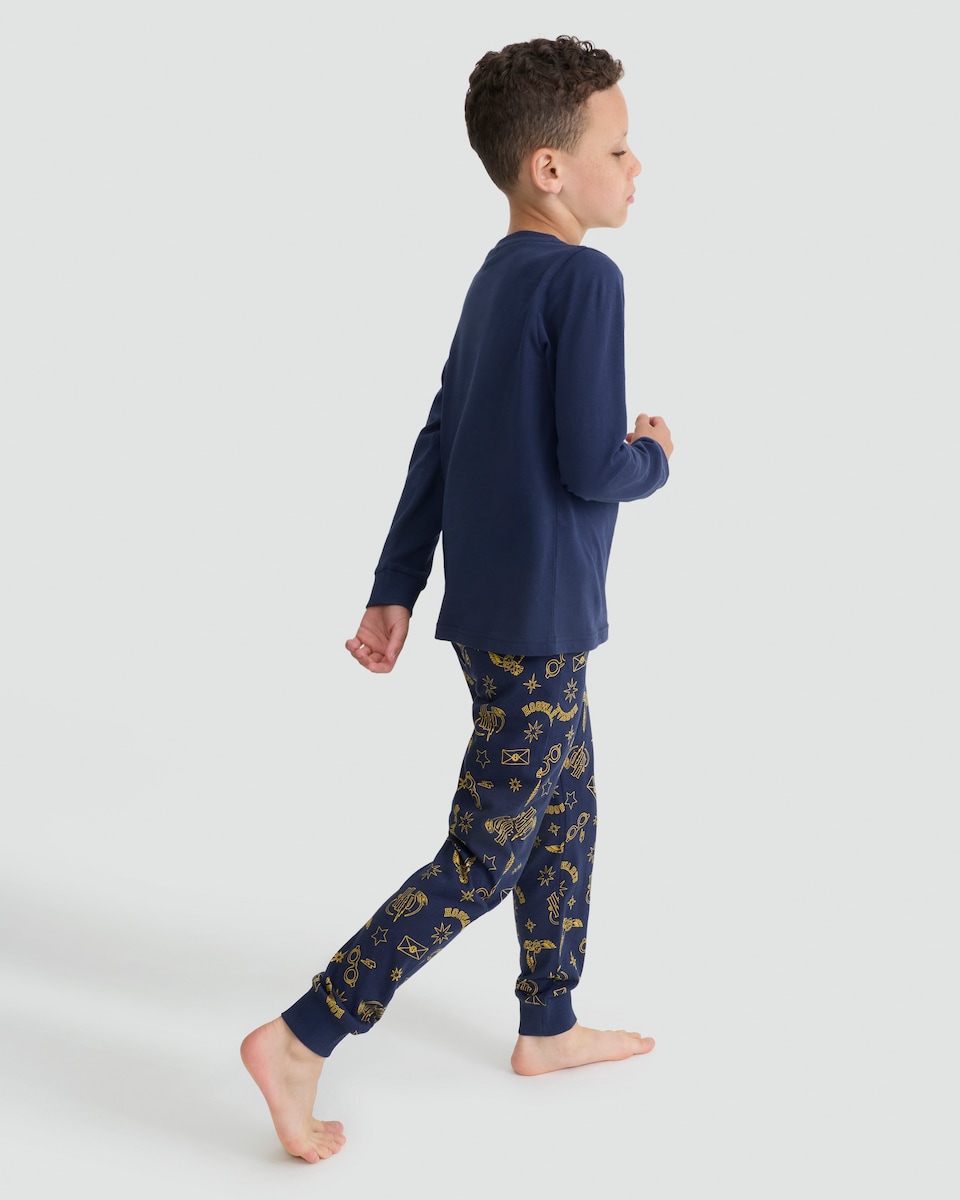 image 1 of Harry Potter Matching Family Christmas Pyjamas in Burgundy