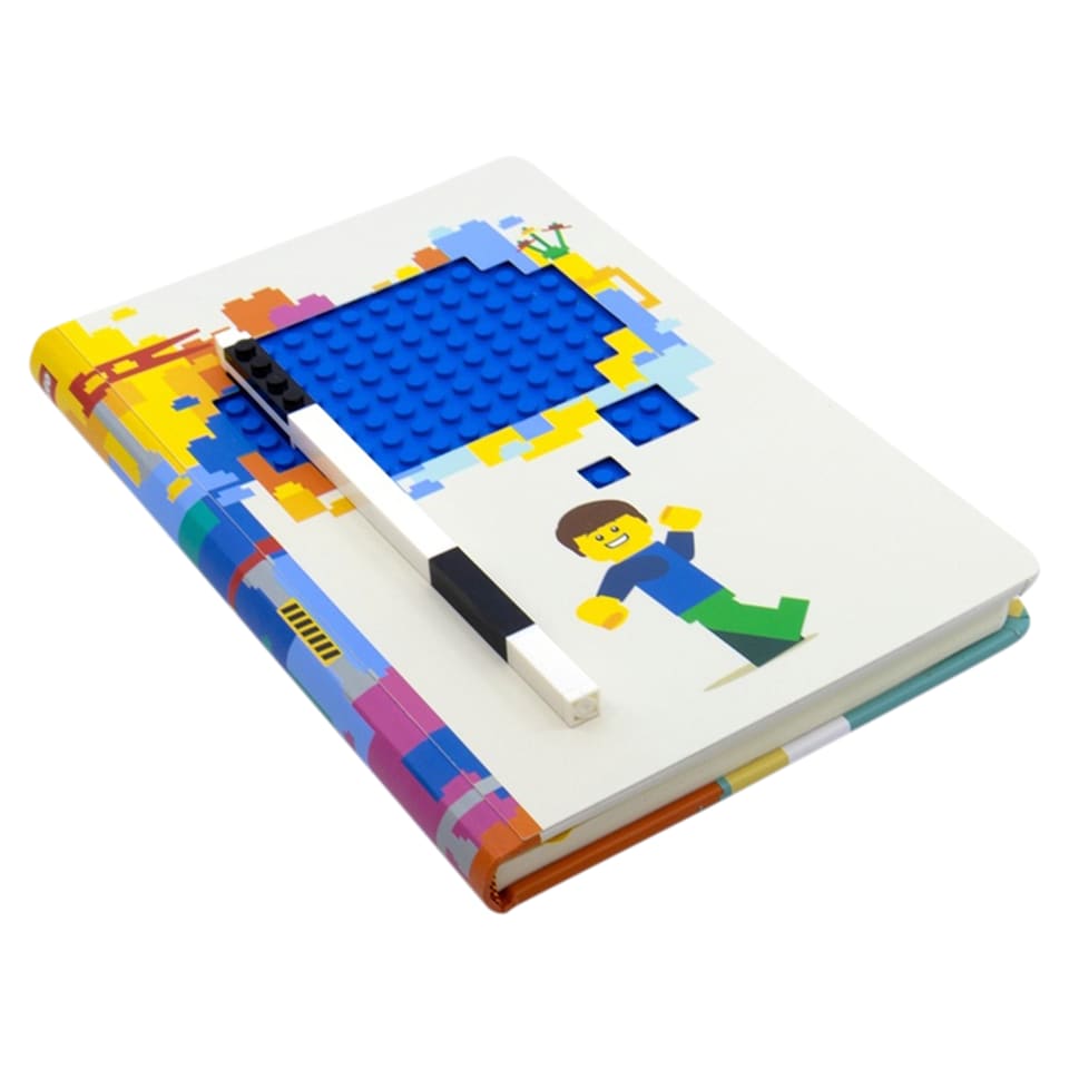 image 1 of LEGO Thoughts Notebook A5 192 Pages and Blue Gel Pen 0,7 mm