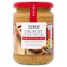 Tesco Crunchy Peanut Butter 340G