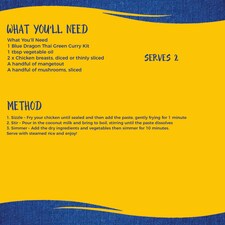 Blue Dragon 3 Step Thai Green Curry 253G - Tesco Groceries