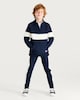image 2 of F&F Boys 2-Piece Cotton Rich Colour Block Sweatshirt and Joggers Set in Navy