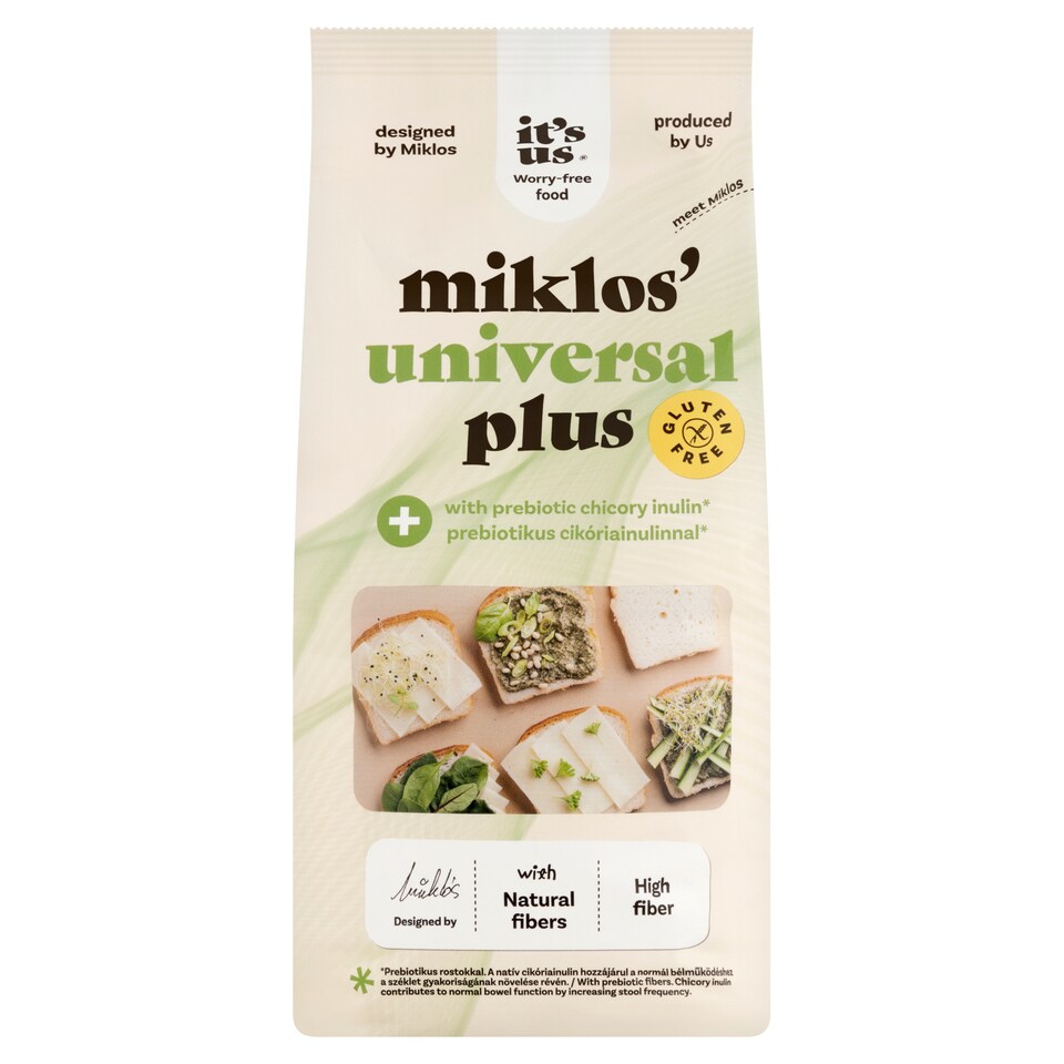 It's Us gluténmentes univerzális lisztkeverék prebiotikus cikóriainulinnal 1 kg