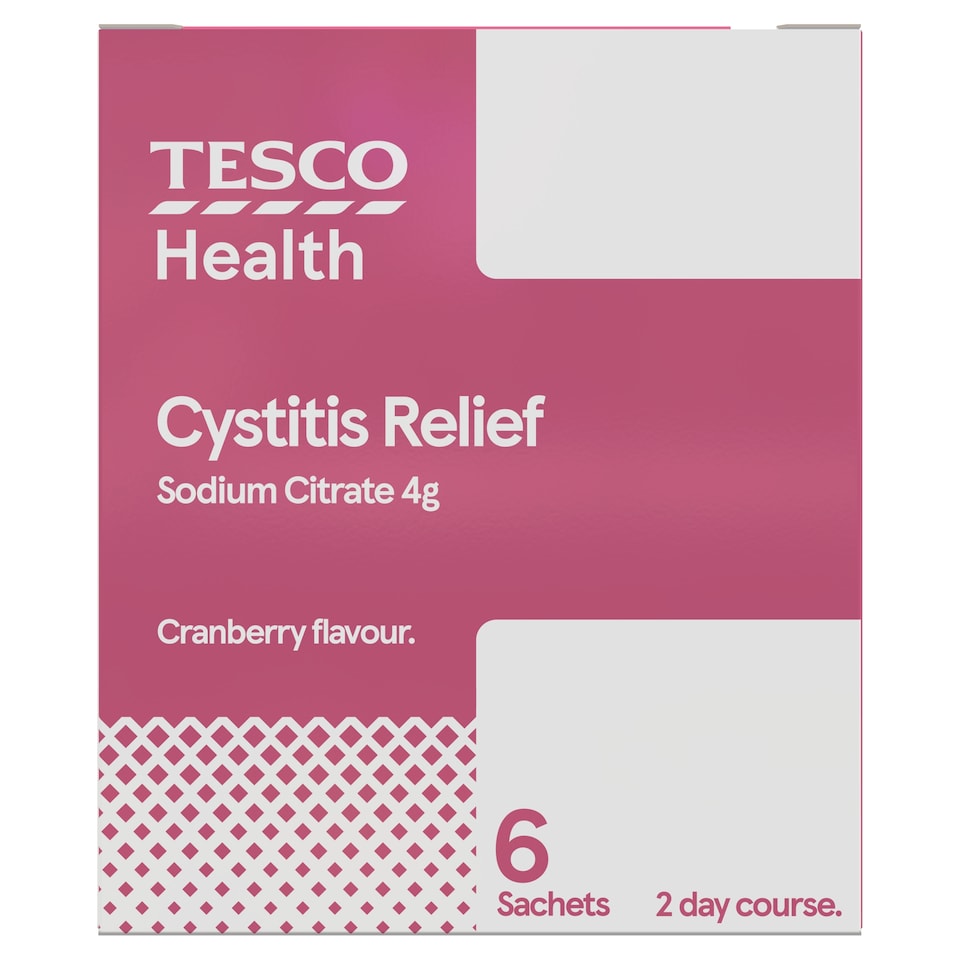 Tesco Health Cranberry Cystitis Relief Sachets 6s