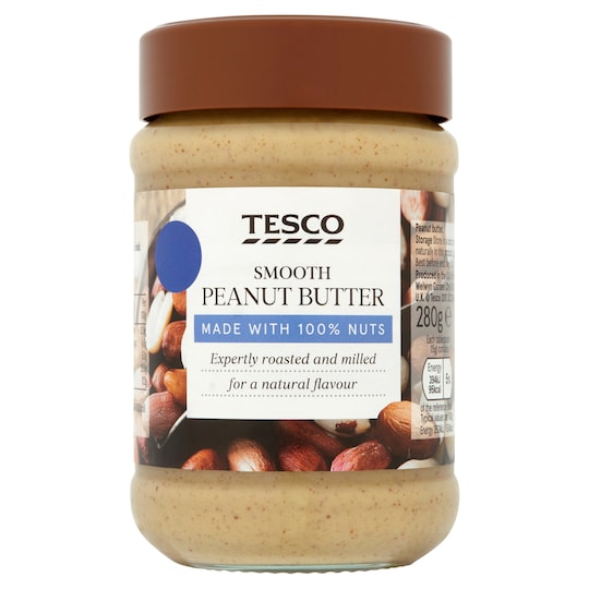 Tesco 100 Smooth Peaunt Butter 280G Tesco Groceries