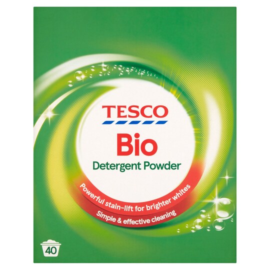 Tesco Bio. Laundry Powder 40 Wash 2.6 Kilograms Tesco Groceries