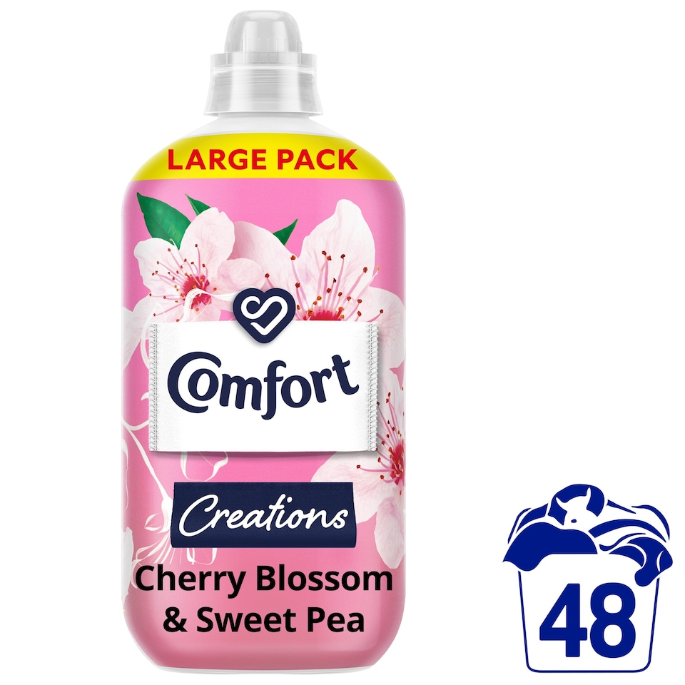 image 1 of Comfort Creations Cherry Blossom Fabric Conditioner 48 Wash 1440ml