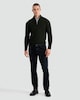 image 2 of F&F Pure Cotton Ribbed Half Zip Jumper in Khaki