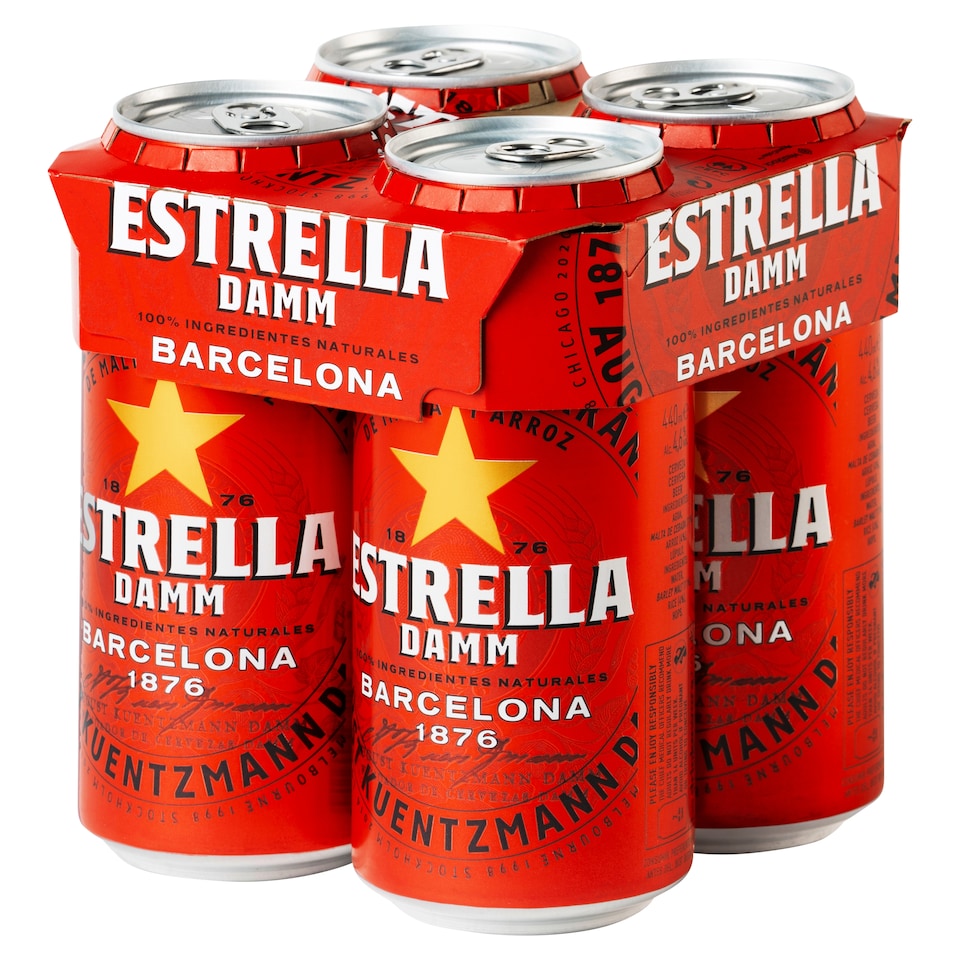 Estrella Damm Lager 4x440ml 