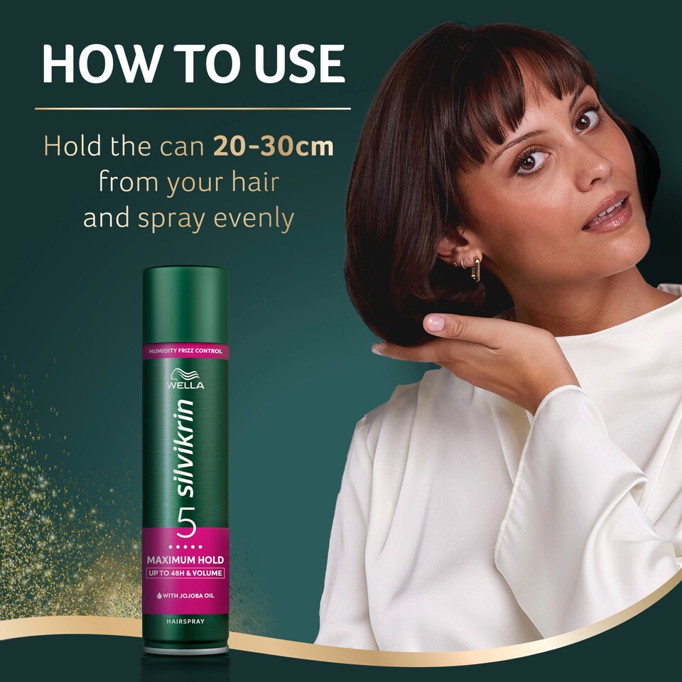 image 1 of Silvikrin Spray Maximum Hold Hair Spray 75Ml