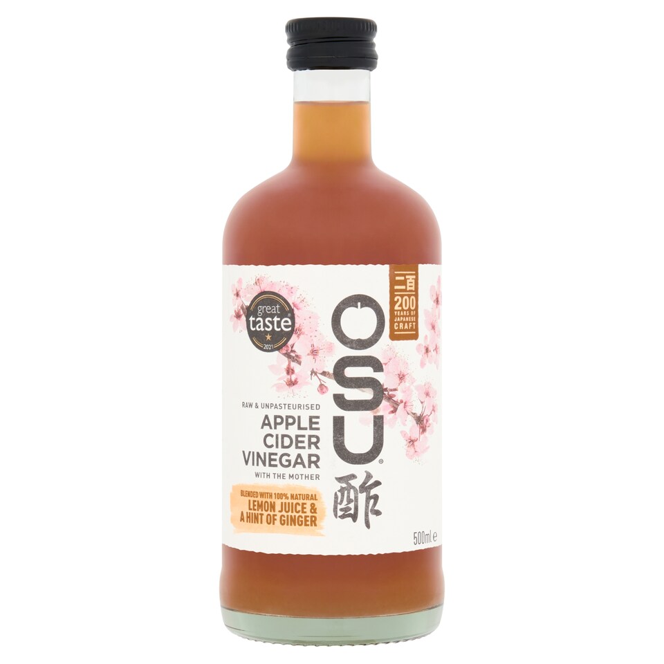 Osu Apple Cider Vinegar With Mother Lemon & Ginger 500Ml