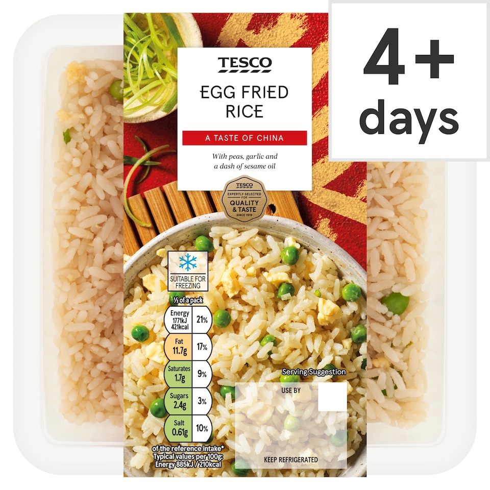 Tesco Egg Fried Rice 400G