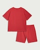 image 2 of Arsenal 2-Piece Pure Cotton Top and Shorts Pyjama Set in Red
