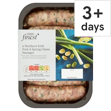 Ni Tesco Finest Pork & Scallion Sausages 400G