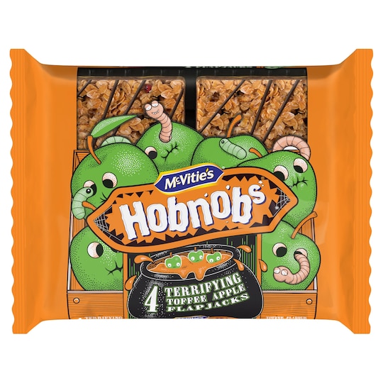 Mcvities Hobnobs Toffee Apple Flapjacks 4 Pack Tesco Groceries