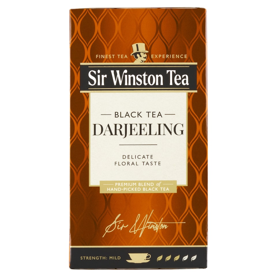 Obrázek 1 pro produkt Sir Winston Tea Darjeeling černý čaj 20 x 1,75g (35g)
