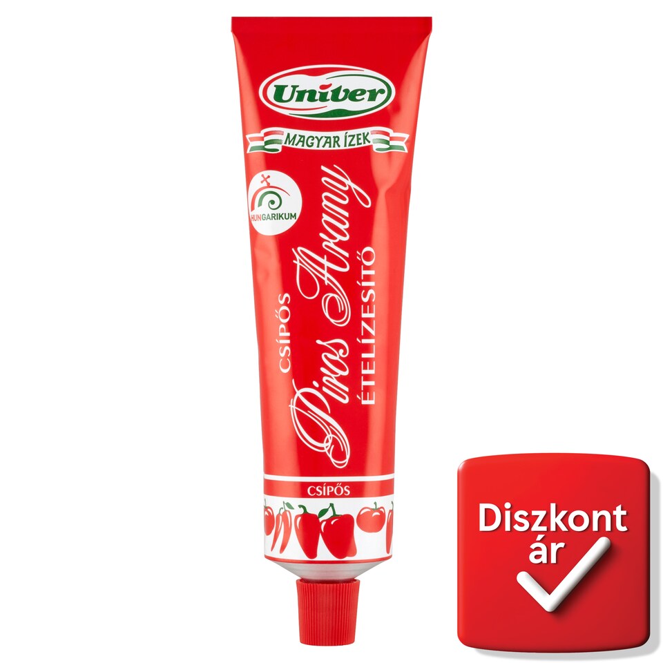 Univer Magyar Ízek Piros Arany csípős ételízesítő paprikakrém 160 g  1. kép