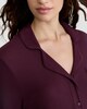image 2 of F&F CoolEase™  Ribbed Wide Leg Button Up Revere Pyjama Set in Purple