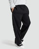 image 2 of F&F Boys Cotton Rich Wide Leg Drawstring Joggers in Black