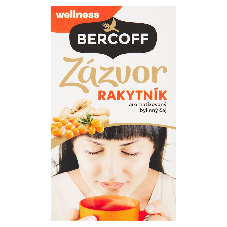 Bercoff Klember Wellness Zázvor rakytník aromatizovaný bylinný čaj 20 x 2g
