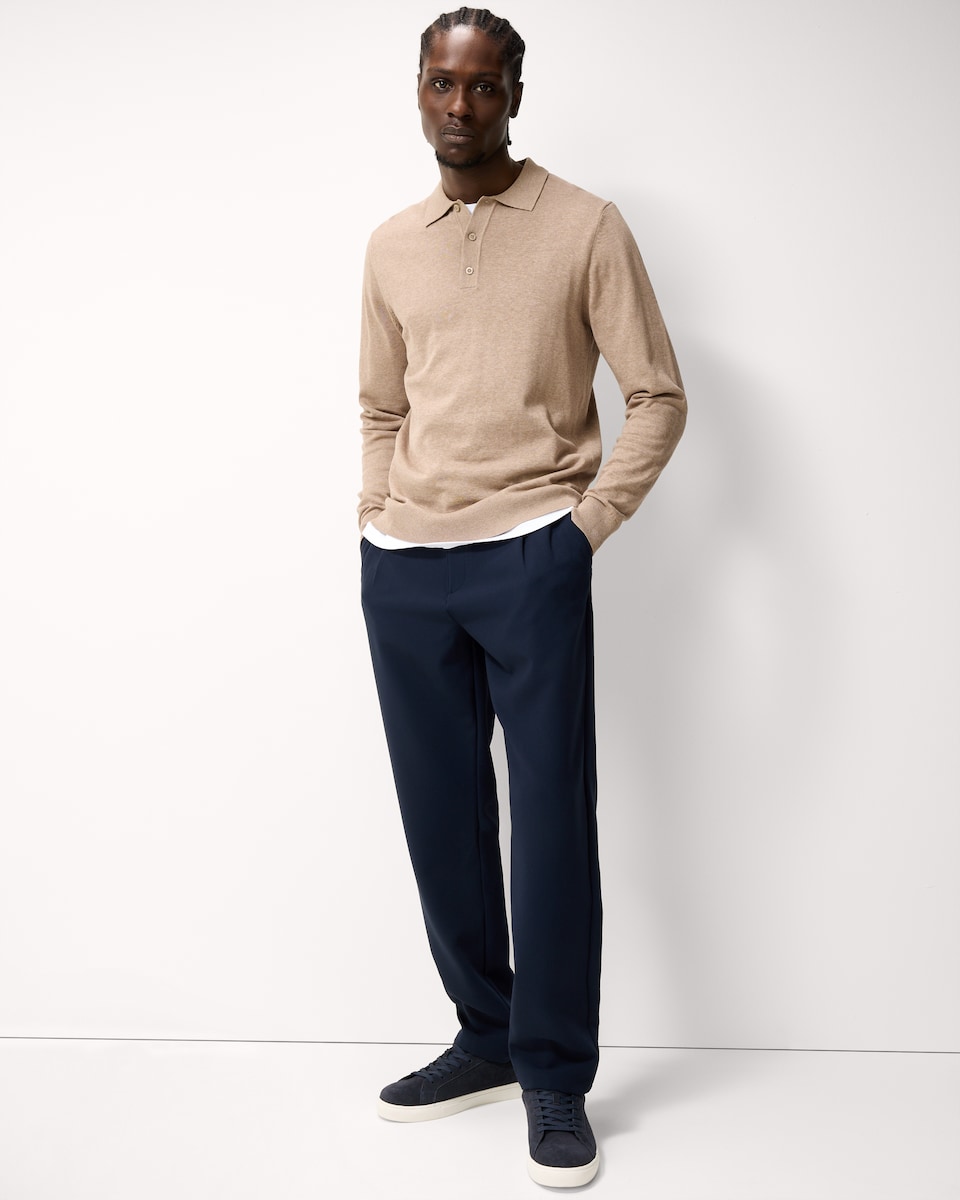 image 1 of F&F Straight Leg Chino Trousers in Navy