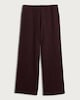 image 4 of The F&F Edit Textured Wide Leg Co-ord Trousers in Burgundy