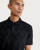 image 2 of F&F Pure Cotton Textured Polo Shirt in Black