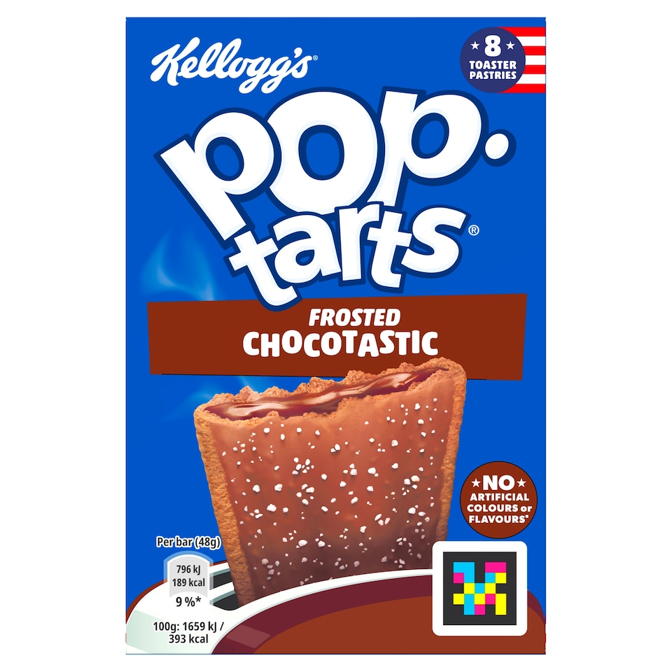 image 1 of Kellogg's Pop Tarts Choctastic Pastry Snacks 8x48g