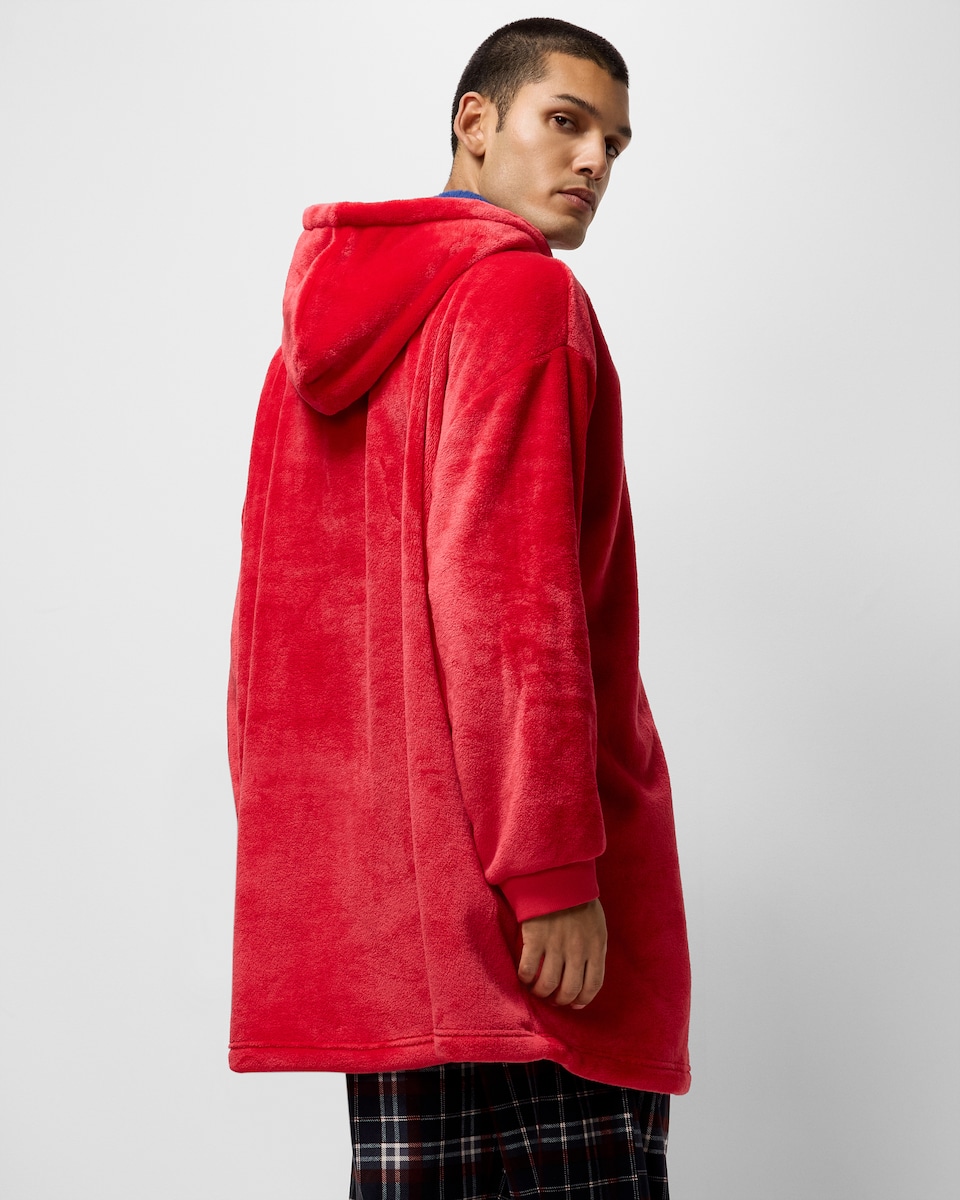 image 1 of Arsenal Fleece Hoodie in Red