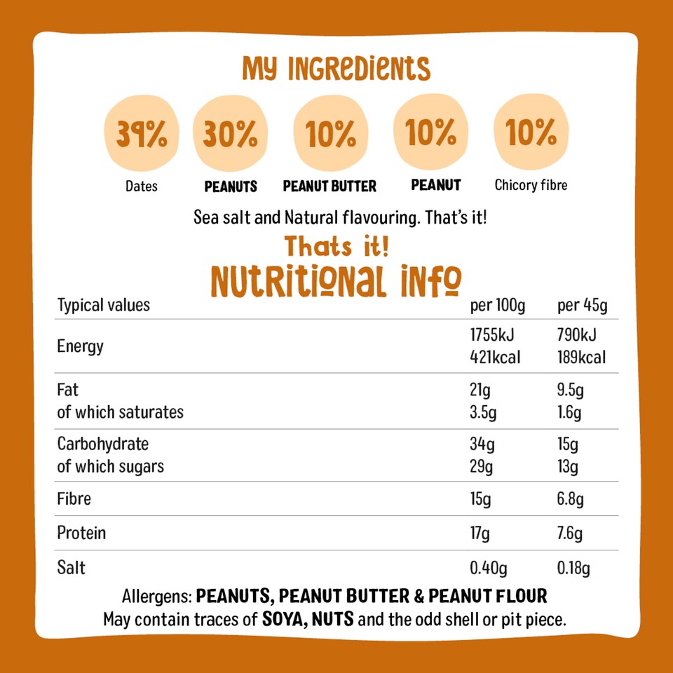 image 1 of nakd. Protein Peanut Butter Bar 45g