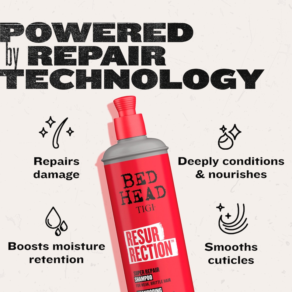 image 1 of Bed Head Tigi Resurrection Shampoo 400Ml