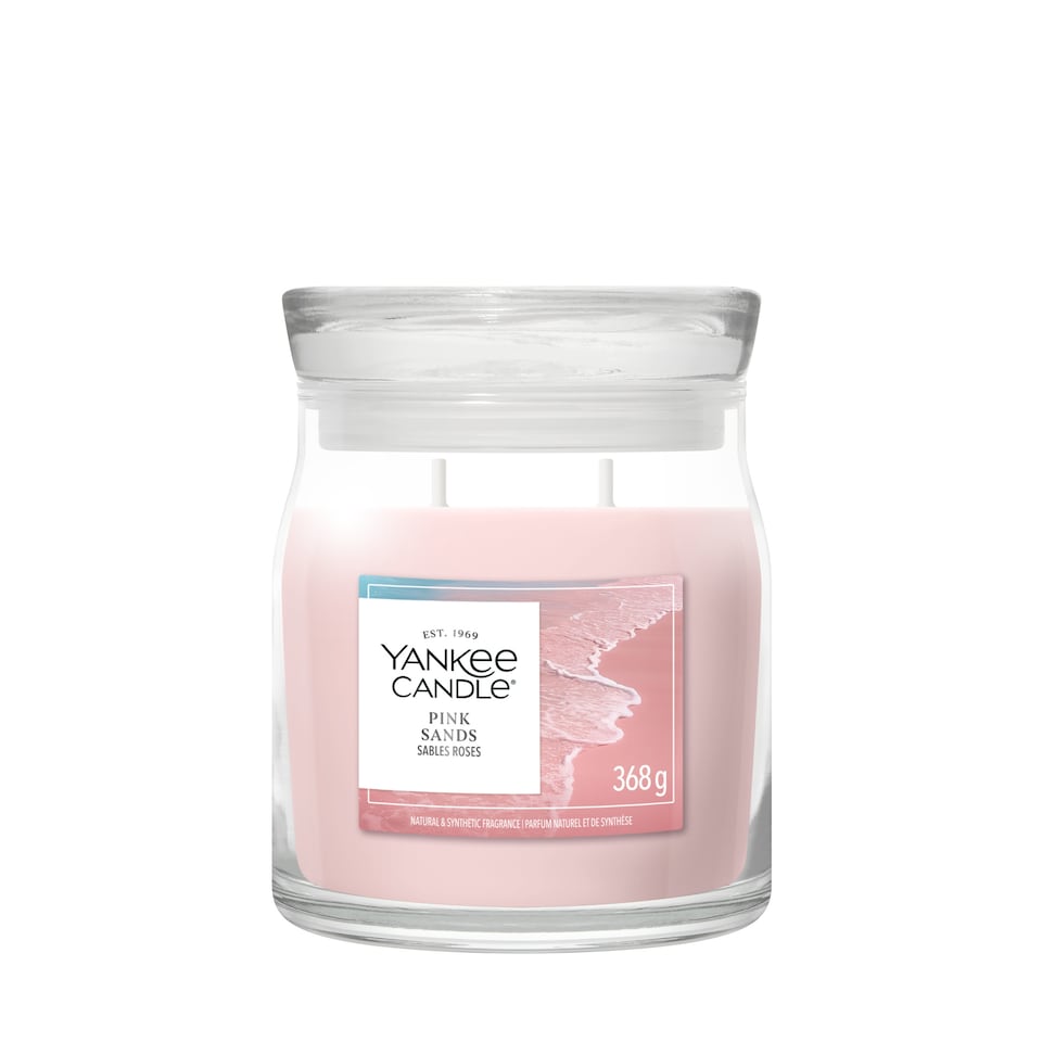 image 1 of Yankee Candle Signature Pink Sands Medium Jar Candle 368g