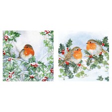 Tesco Traditional Robin Card 10 Pack