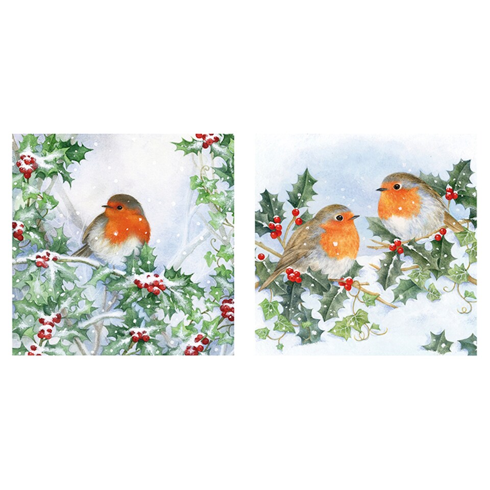 Tesco Traditional Robin Card 10 Pack