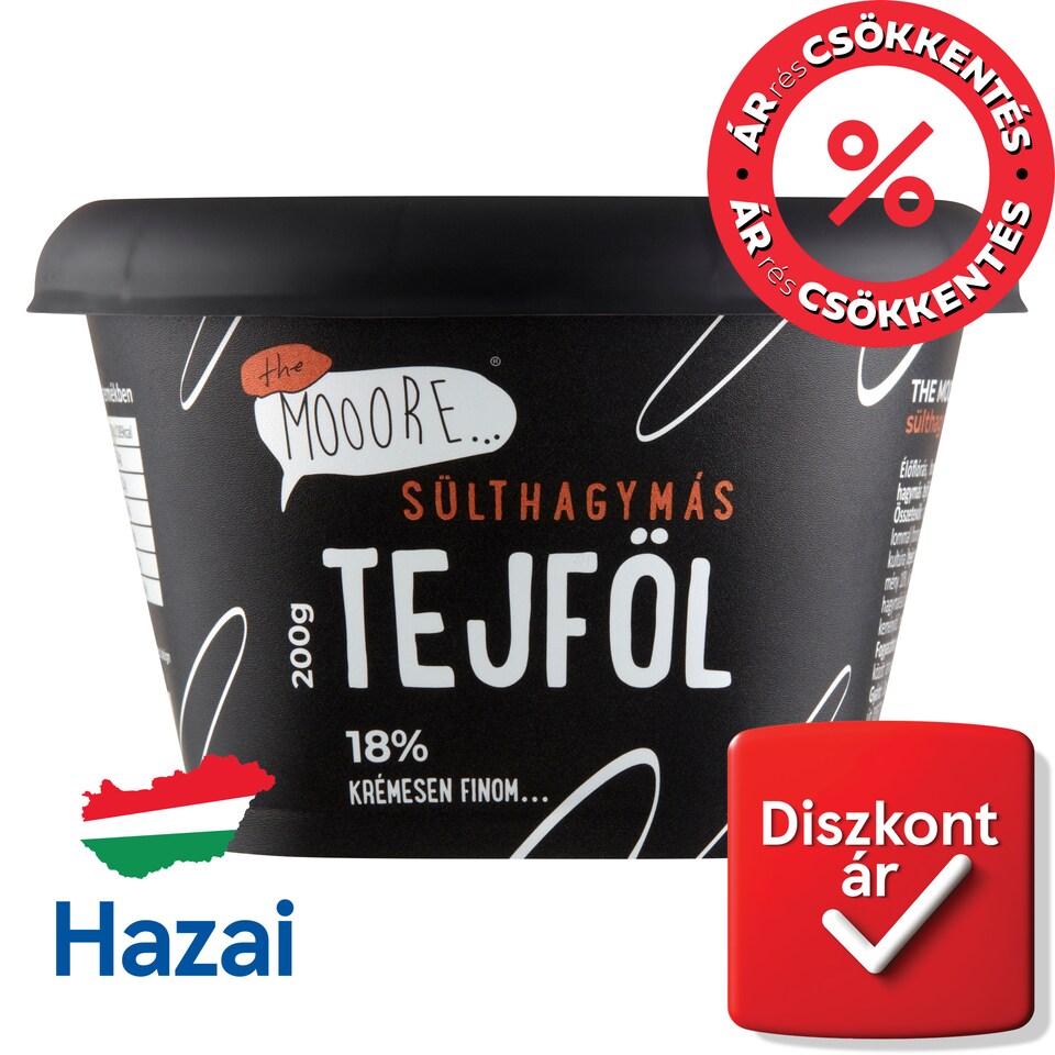 The Mooore Sour Cream with Fried Onions 18% 200 g