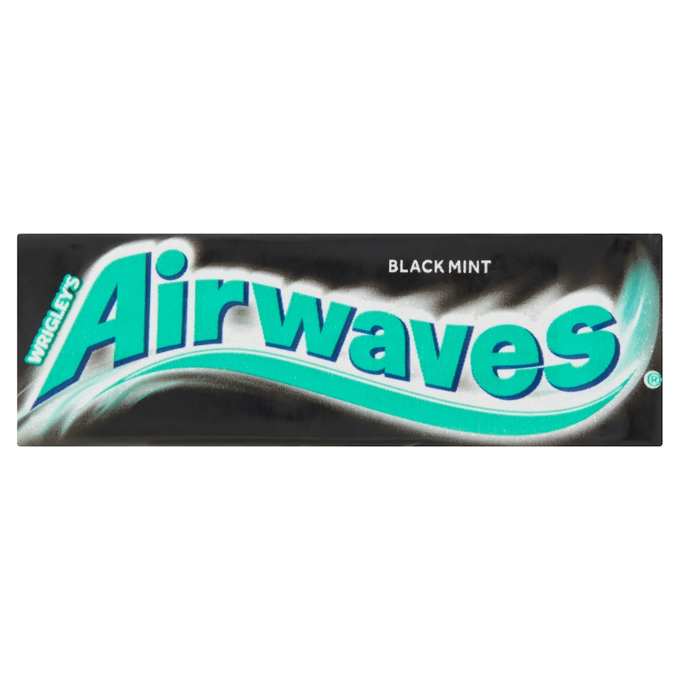 obrázok 1 z Wrigley's Airwaves Black Mint žuvačka bez cukru s príchuťou mentolu a anízu 10 ks 14 g
