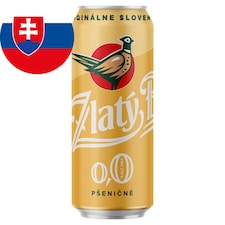 Zlatý Bažant 0,0% Pšeničné nealkoholické pivo plechovka 500 ml