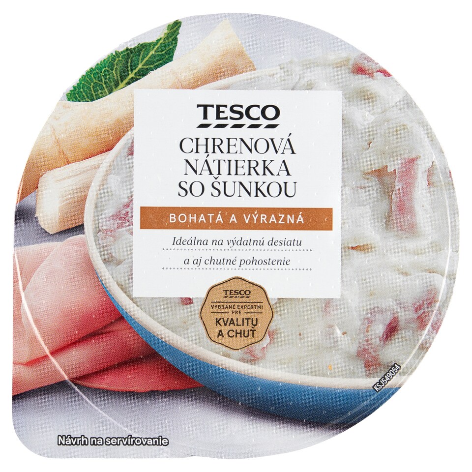 Tesco Chrenová nátierka so šunkou 135 g