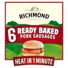 Richmond Ready Baked Pork Sausages 264g
