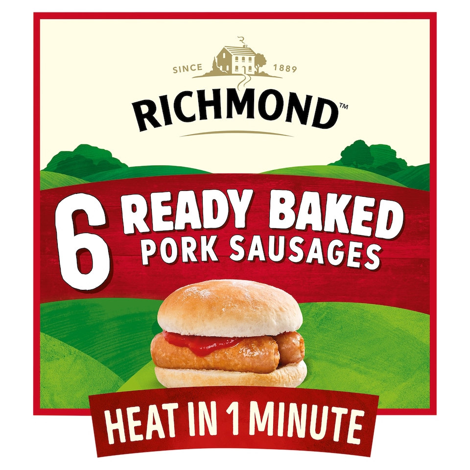 Richmond Ready Baked Pork Sausages 264g