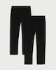 image 4 of F&F Girls School 2-Pack Dressing Made Easy Trousers in Black