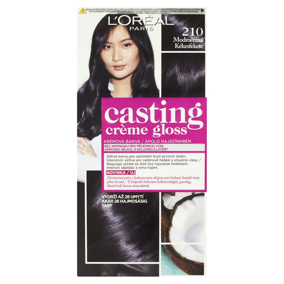 ĽOréal Paris Casting Creme Gloss Semi-permanent Color 210 Blue Black 48 +72 +60 ml