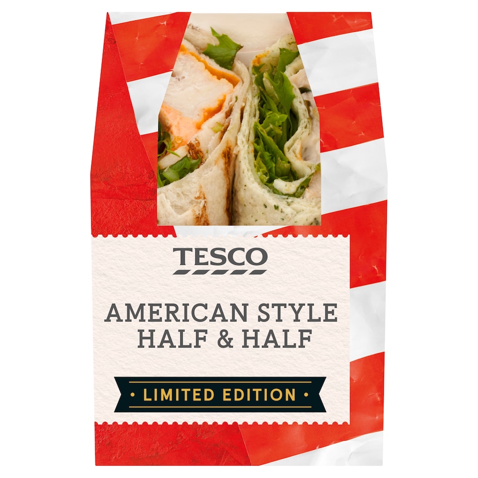 Tesco American Style Half & Half Wrap