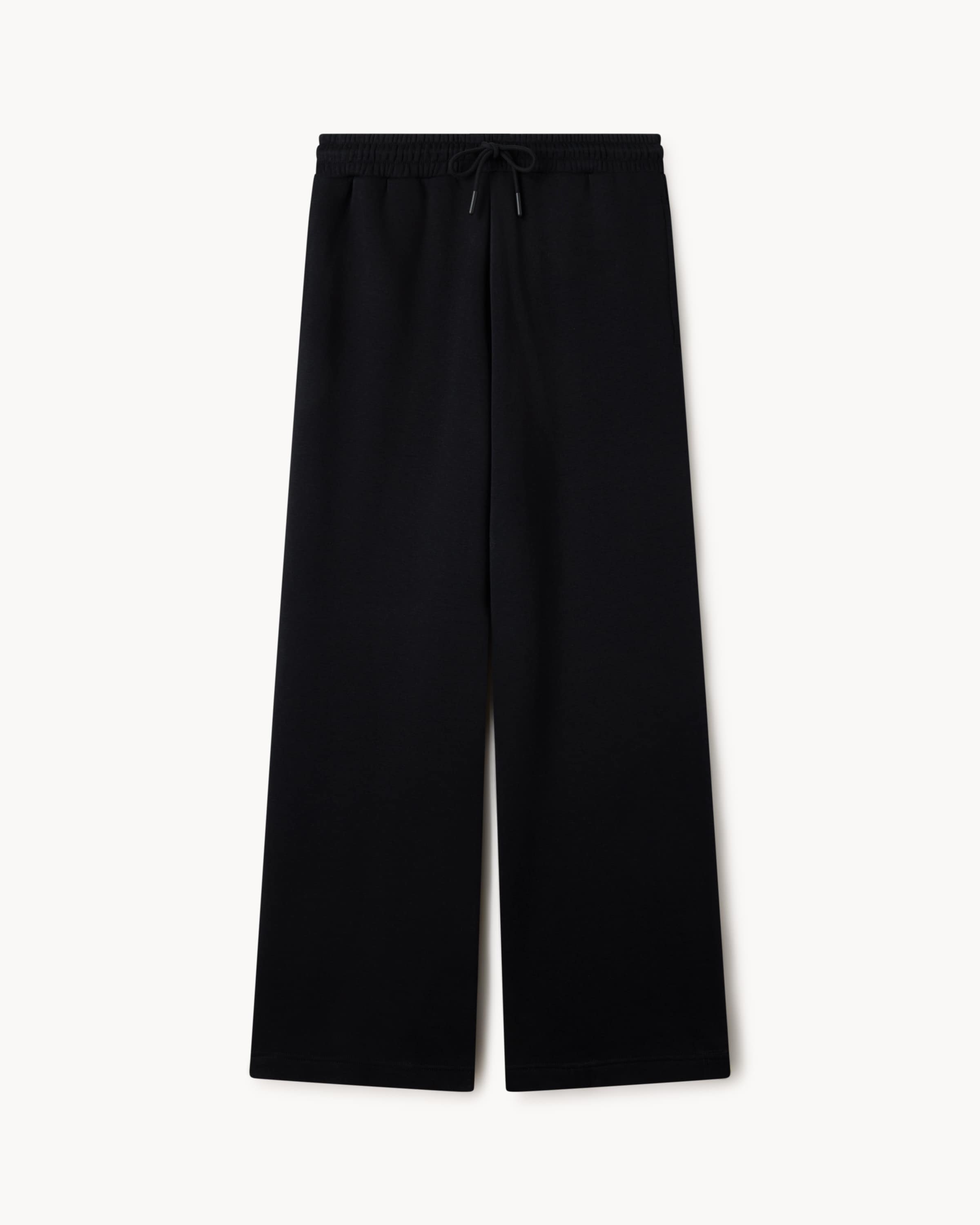 F&F Cotton Rich Wide Leg Joggers in Black