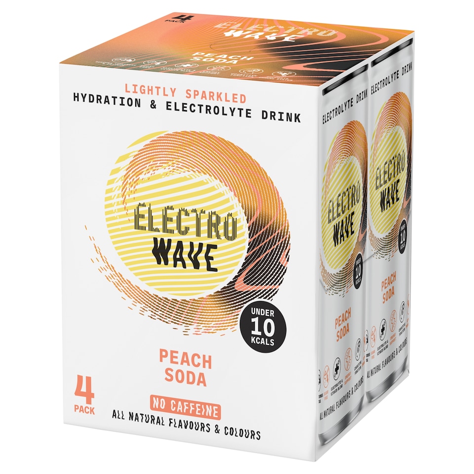 Electrowave Peach Soda 4x330ml