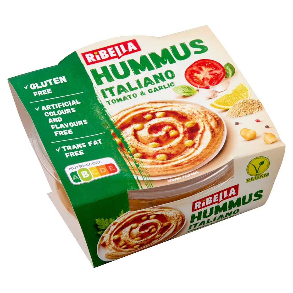 image 1 of RiBella Hummus Italiano Tomato & Garlic Chickpea Cream 200 g
