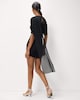 image 4 of F&F Ruched Draped Mini Dress in Black