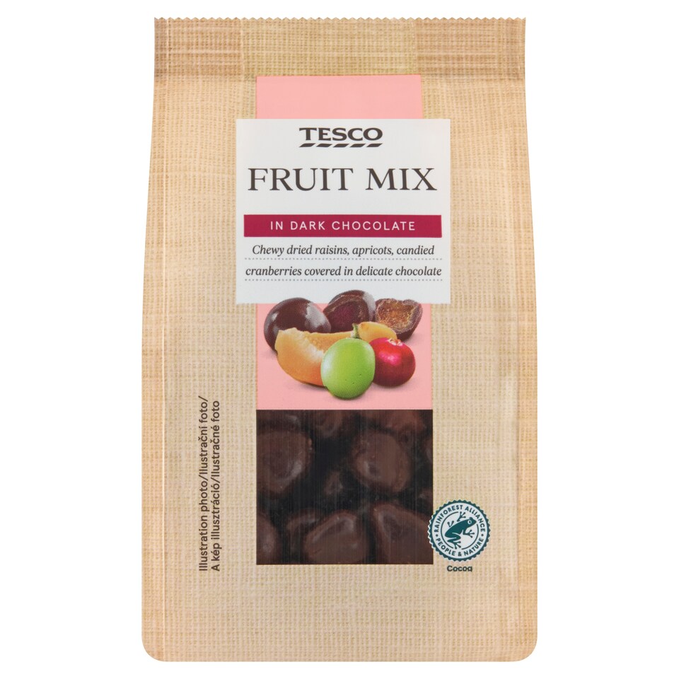 Tesco Fruit Mix in Dark Chocolate 120 g