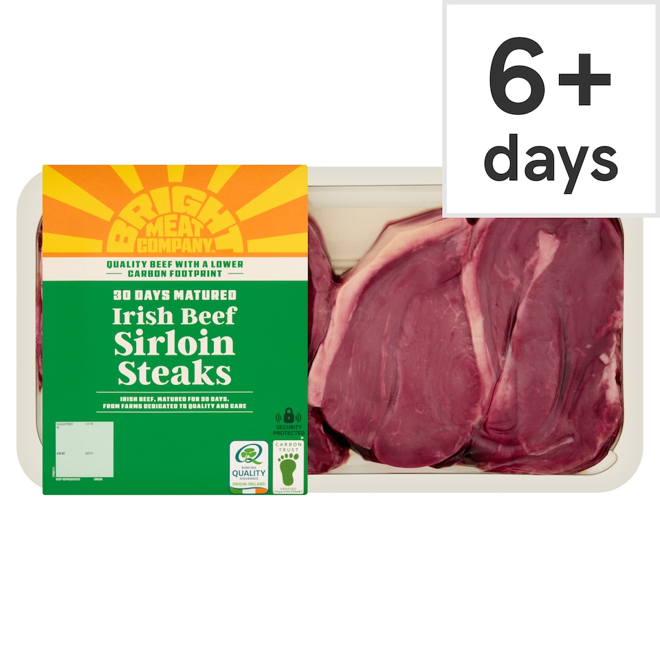 BRIGHT MEAT COMPANY 30 Days Matured Irish Beef Sirloin Steaks 720g